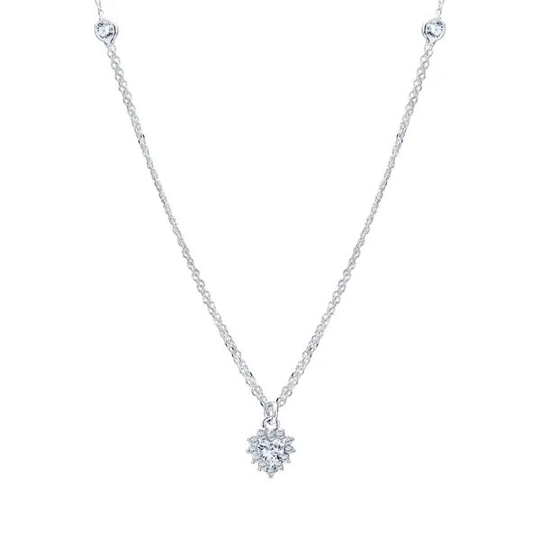 Conjunto Prata Leve Precious Coração com Zircônias