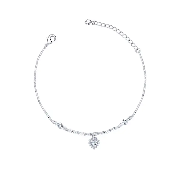 Conjunto Prata Leve Precious Coração com Zircônias