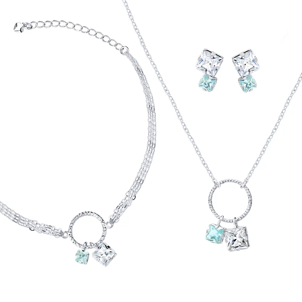 Conjunto Prata Leve Precious Circle