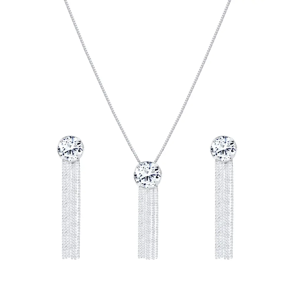 Conjunto Prata Leve Precious Cascata