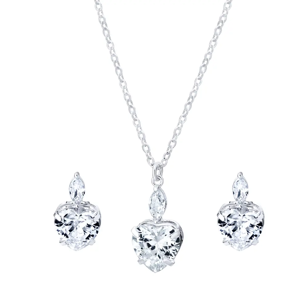 Conjunto Prata Leve Precious Coração