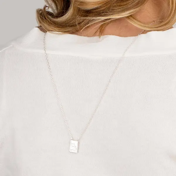 Escapulario Prata Sagrado Coração De Jesus E Sagrado Coração De Maria