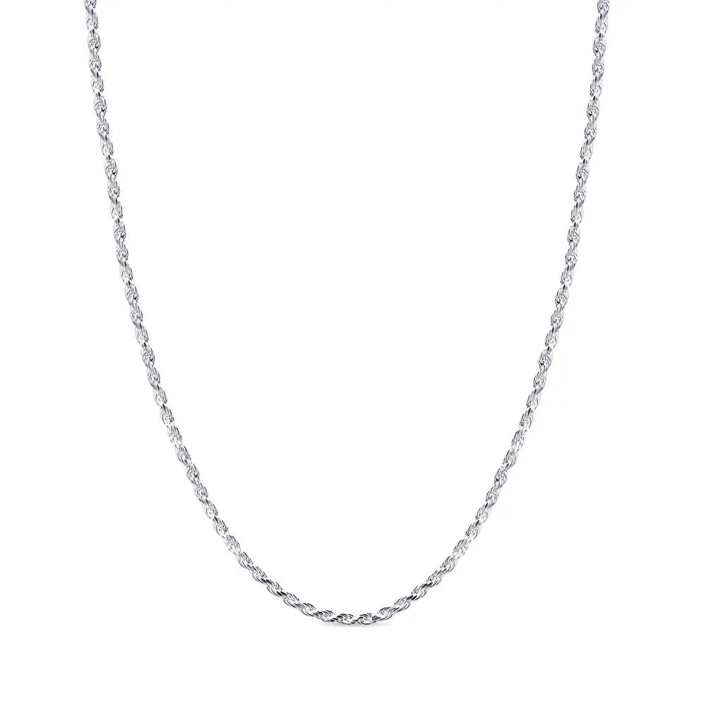 Gargantilha Prata Cordão Baiano 45 cm