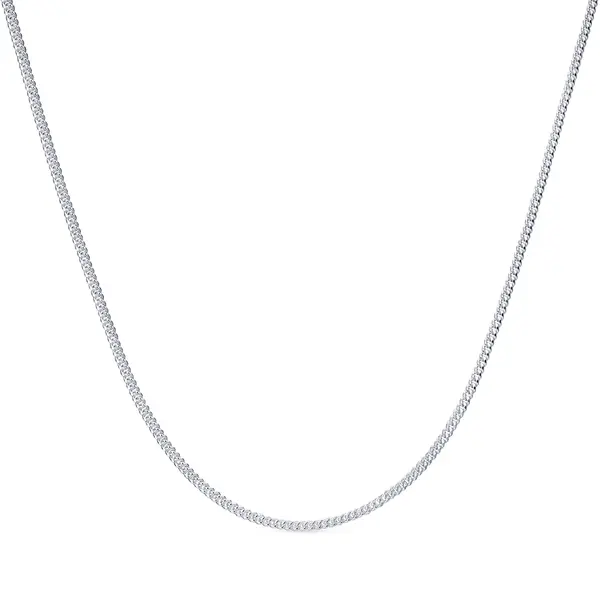 Corrente Prata  Elos  Iguais 45 cm