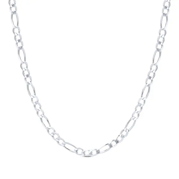 Corrente Prata Masculina Figaro 60cm 4mm