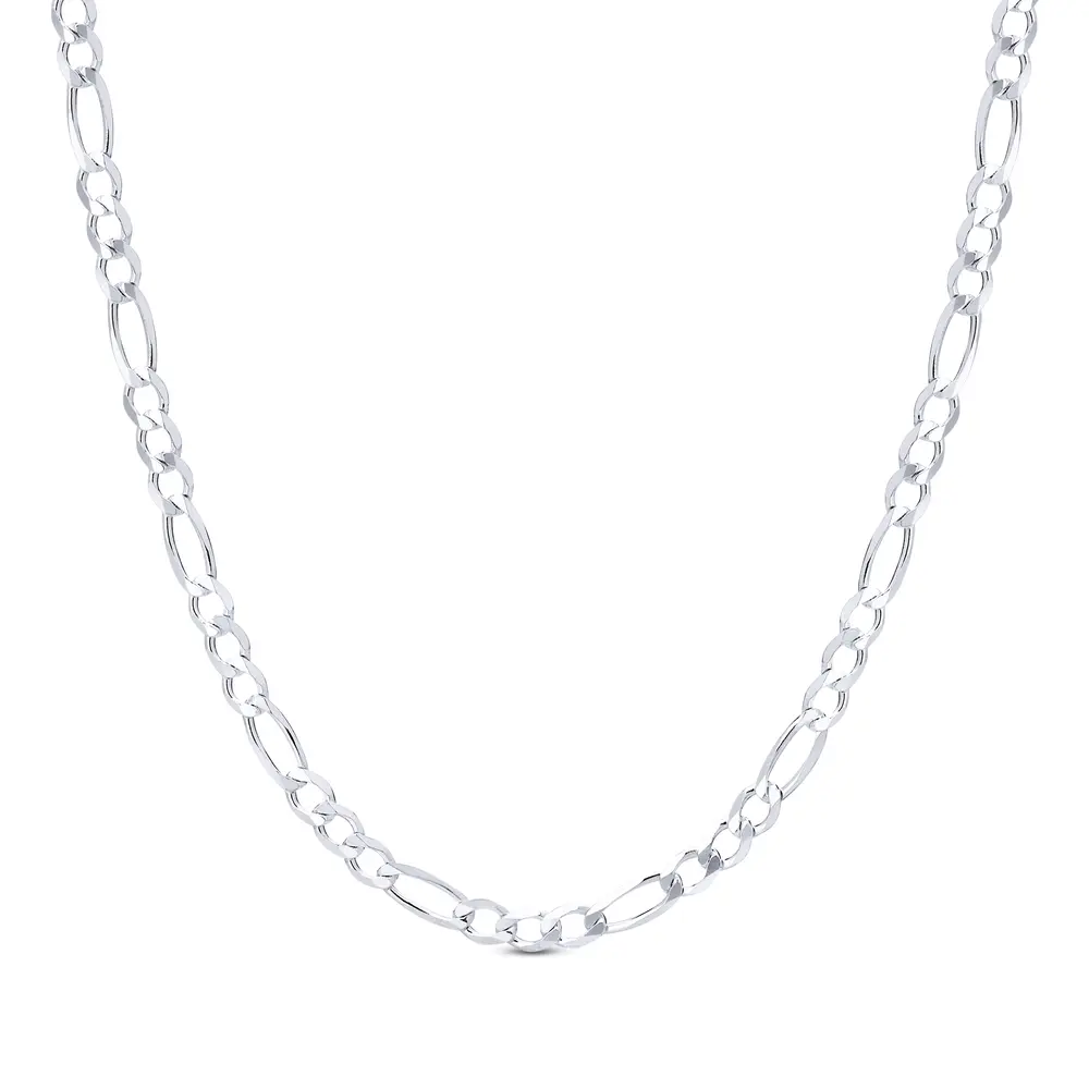 Corrente Prata Masculina Figaro 60cm 4mm