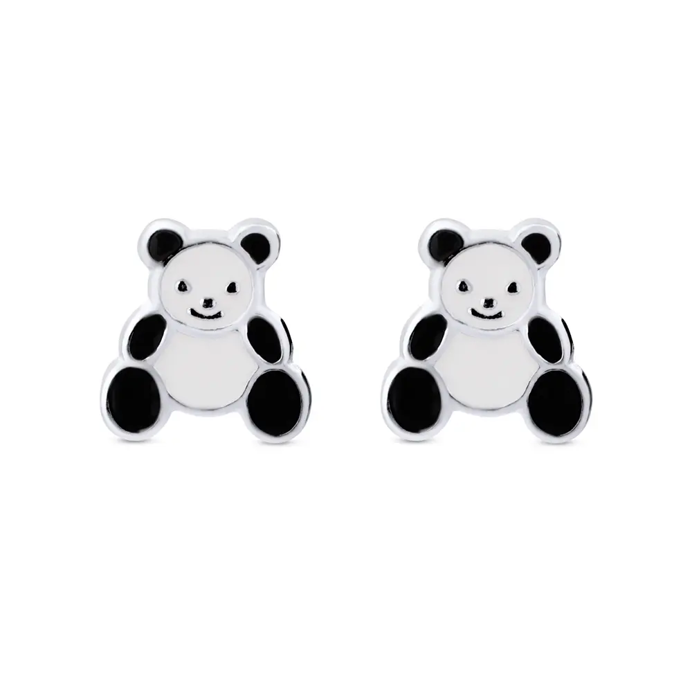 Brinco  Prata Panda