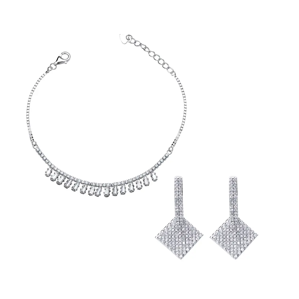 Conjunto Prata Lovely Prisma