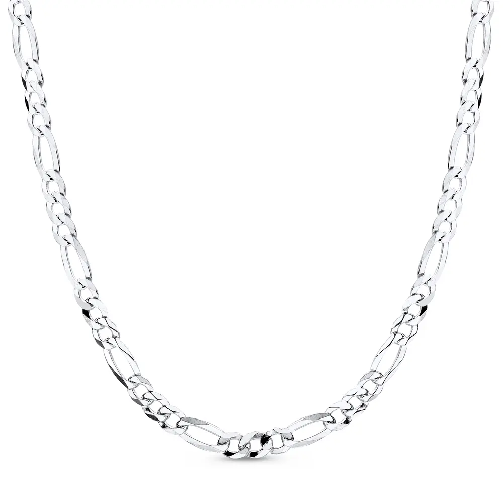 Corrente Prata Masculina Figaro 70cm 5mm