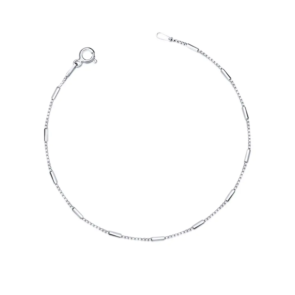 Pulseira  Prata Com Canutilhos
