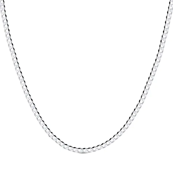 Corrente Prata Masculina Grumet 60cm 3mm