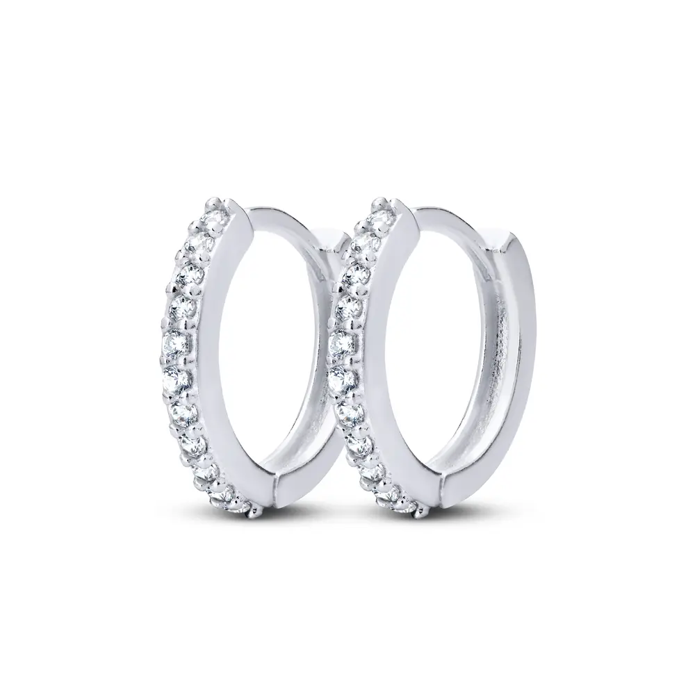 Brinco Prata Argola Click Grande