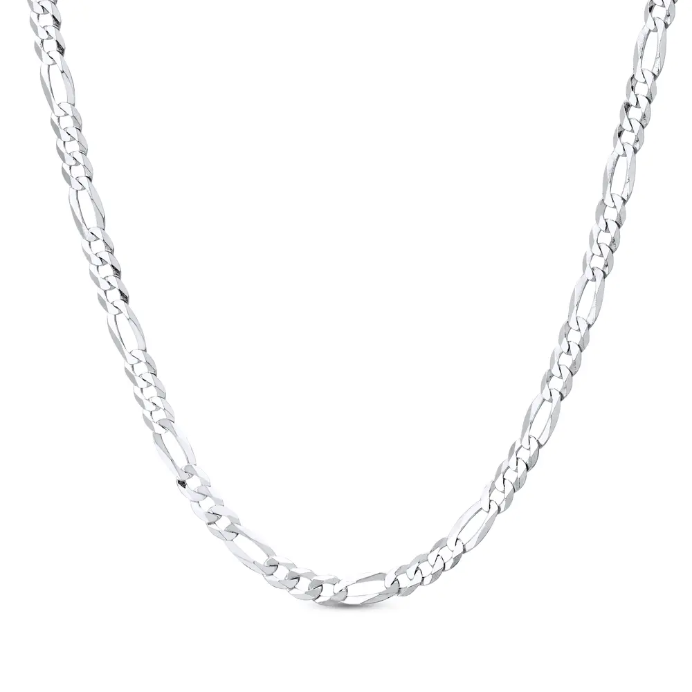 Corrente Prata Masculina Figaro 60cm 5mm