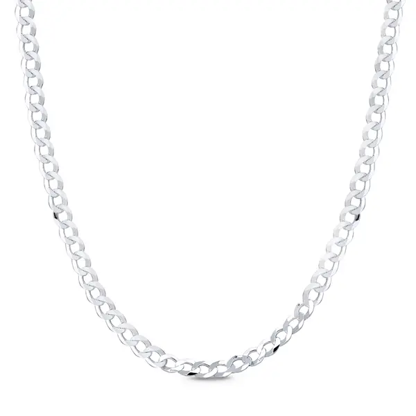 Corrente Prata Masculina Grumet 70cm 4mm