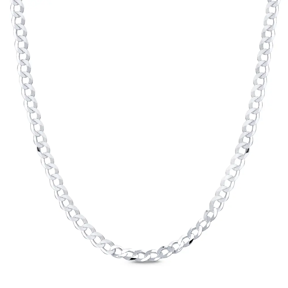 Corrente Prata Masculina Grumet 70cm 4mm