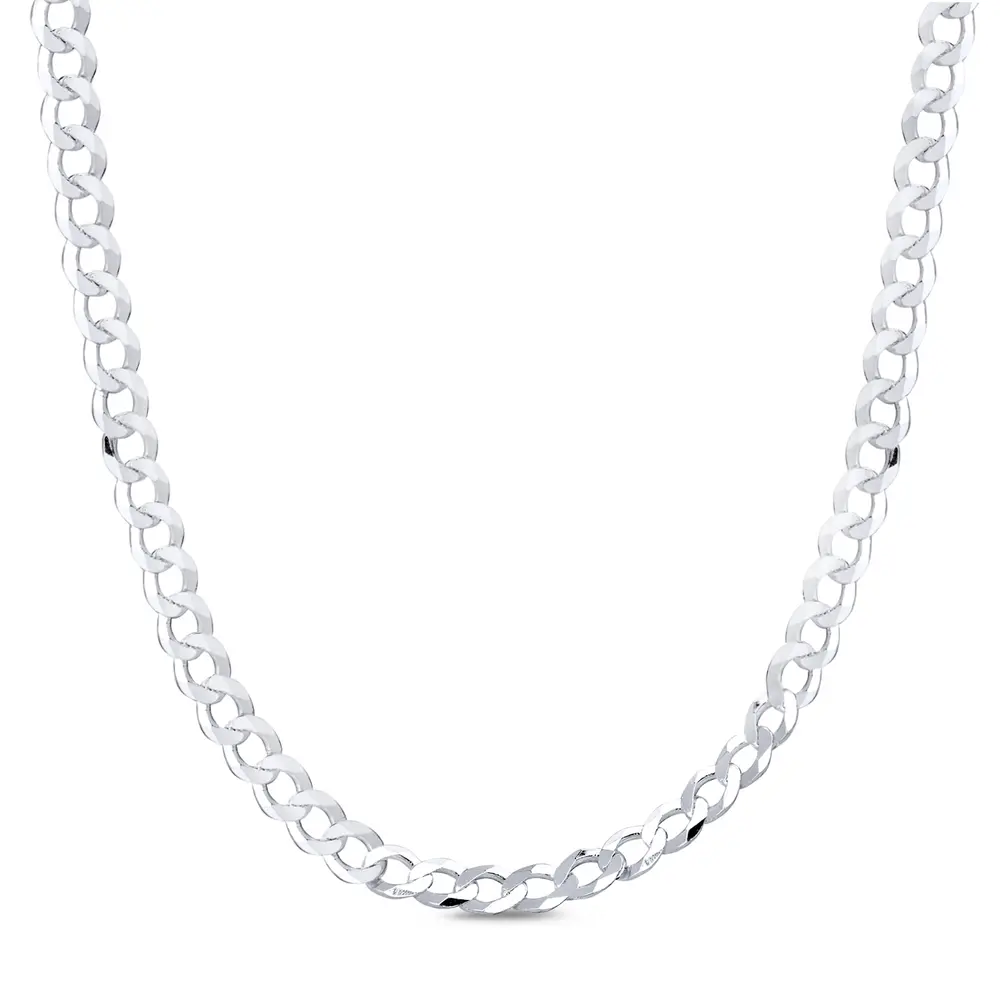 Corrente Prata Masculina Grumet 70cm 6mm