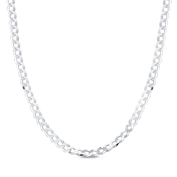 Corrente Prata Masculina Grumet 70cm 4mm