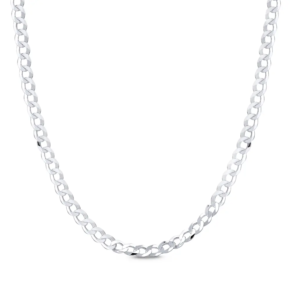 Corrente Prata Masculina Grumet 70cm 4mm