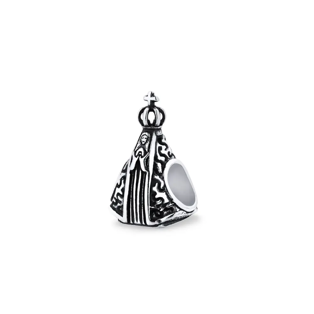 Berloque  Prata Nossa Senhora  Aparecida