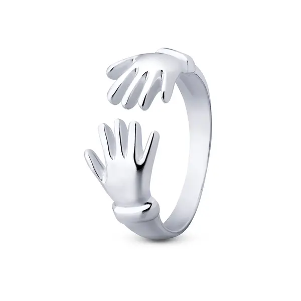 Anel Prata Abraço Regulavél