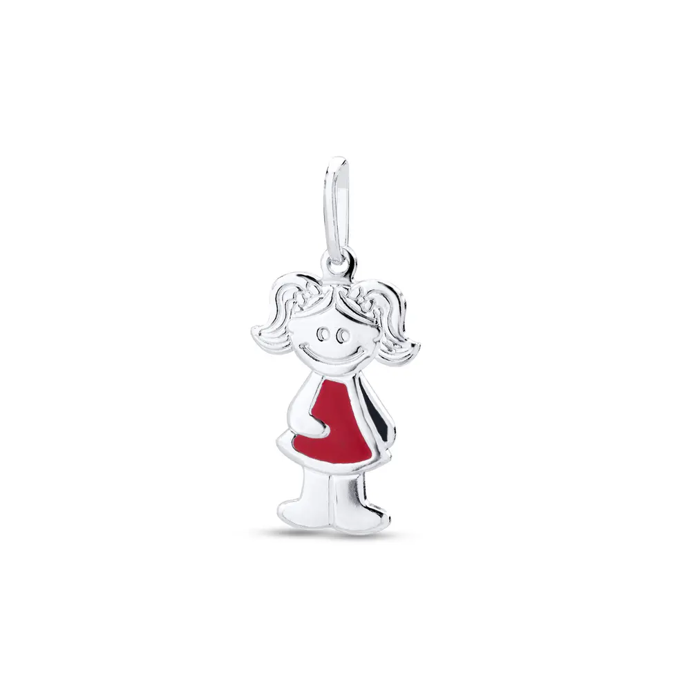 Pingente Prata Menina Grande
