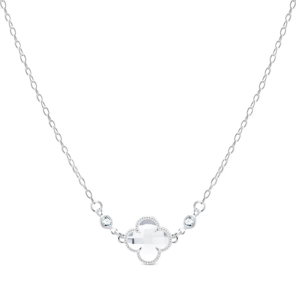 Choker Prata Leve Trevo