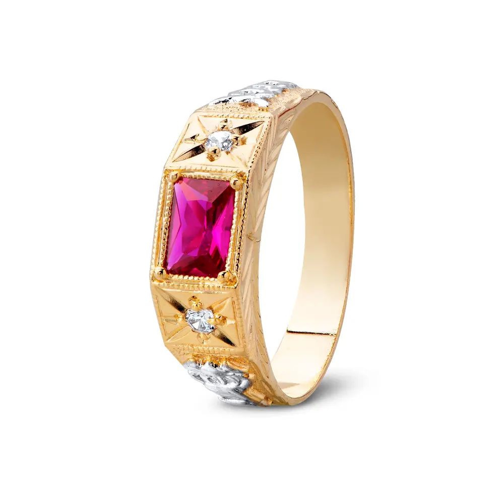 Anel De Formatura Masculino Ouro 18K