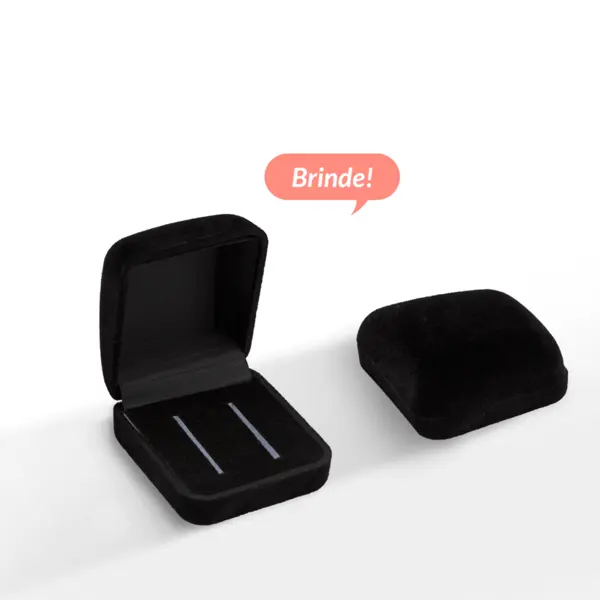 Anel Solitario Ouro 18K E Zircônia Soliste