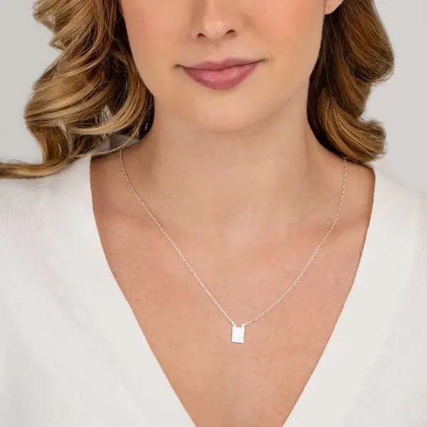 Escapulario Prata 60 cm  Nossa Senhora Do Carmo E Sagrado Coração De Jesus