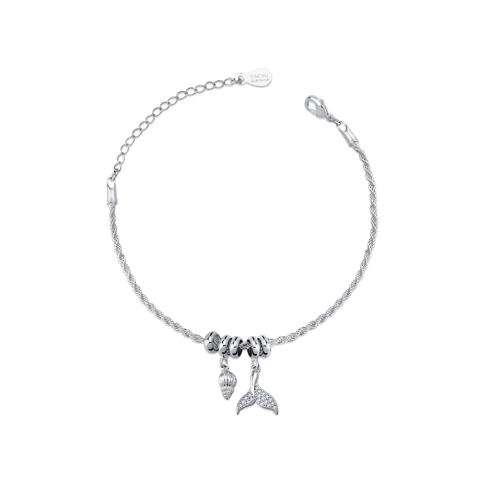 Pulseira Prata Leve Sereia