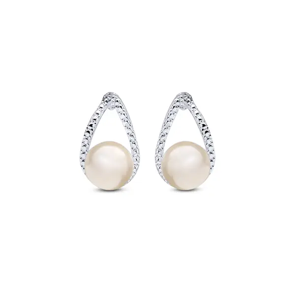 Brinco Prata Leve Perola