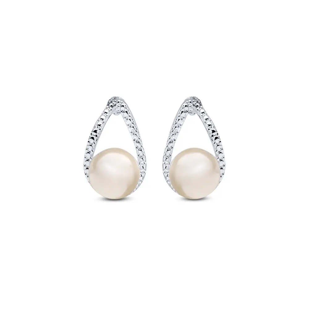 Brinco Prata Leve Perola