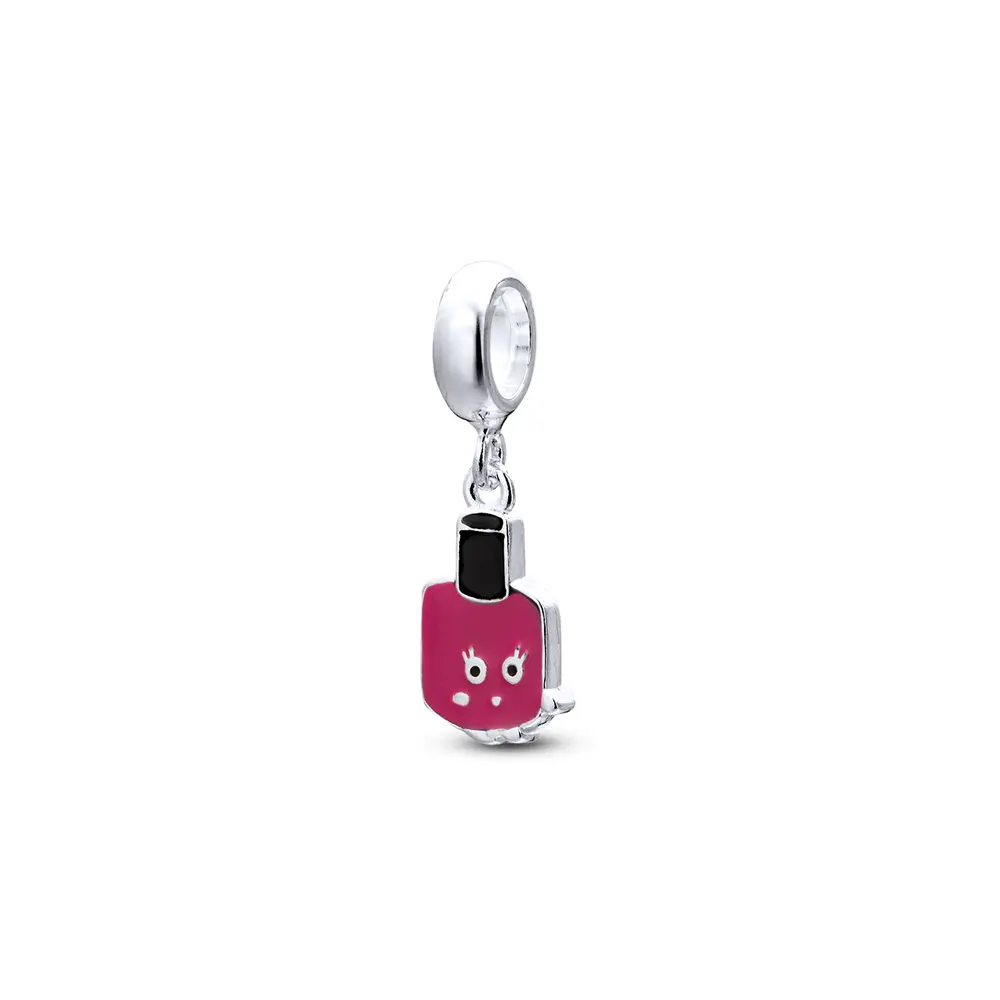 Berloque Prata Art Collection Infantil Vidro De Esmalte Esmaltado