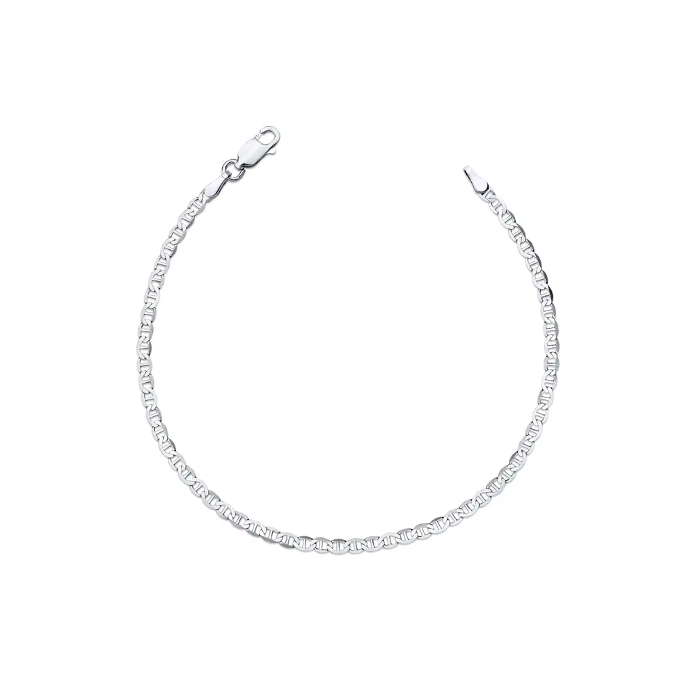 Pulseira Prata Masculina Marina 20 cm