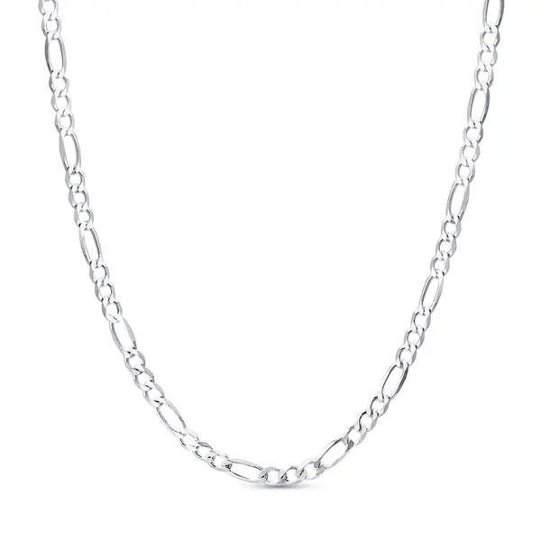Corrente Prata Masculina Fígaro 70cm