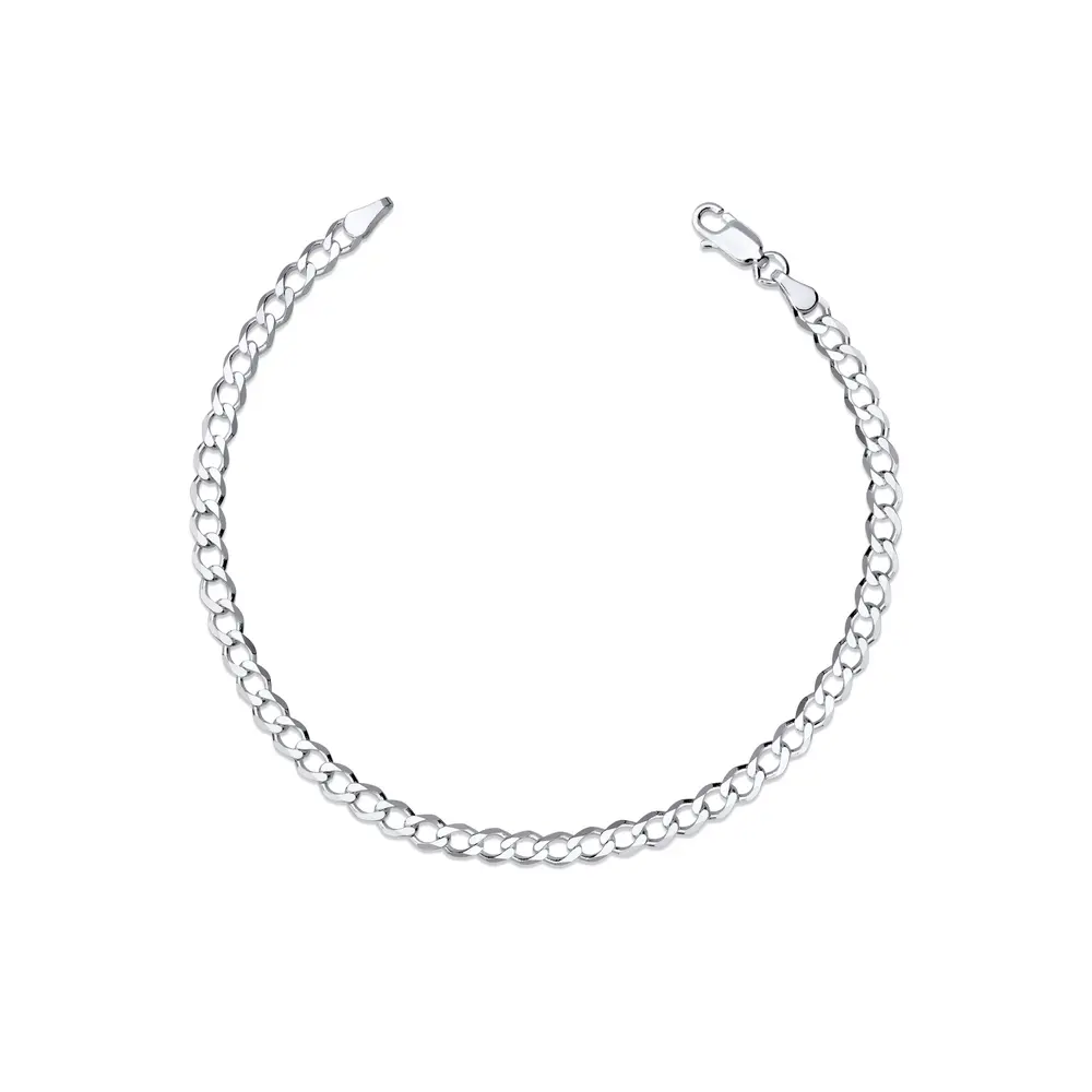 Pulseira Prata Masculina Grumet  20cm