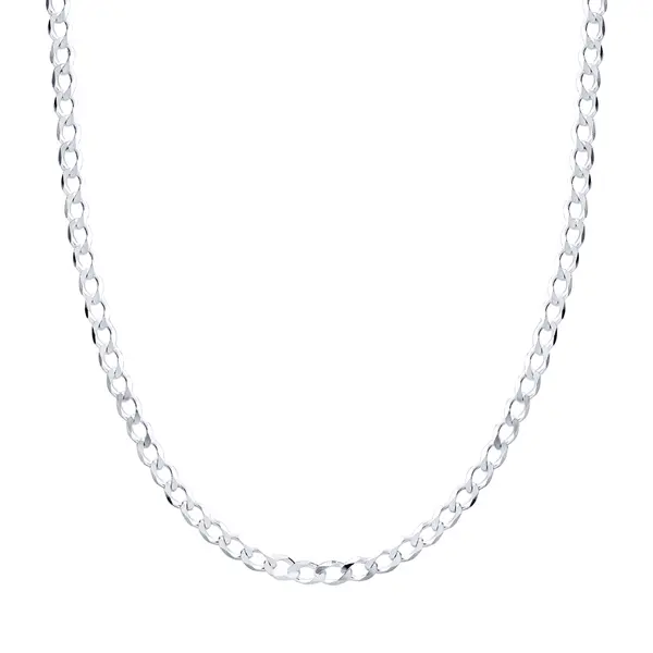 Corrente Prata Masculina Grumet 70cm 3mm