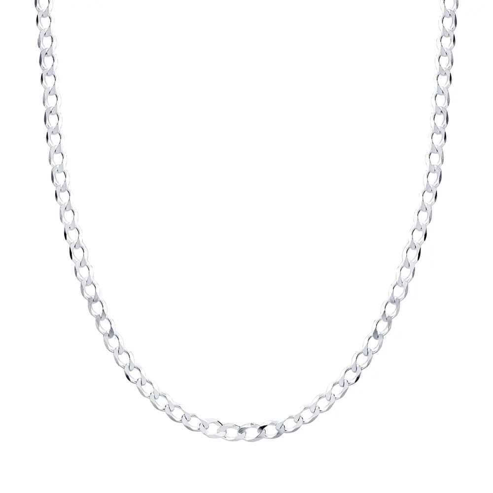Corrente Prata Masculina Grumet 70cm 3mm