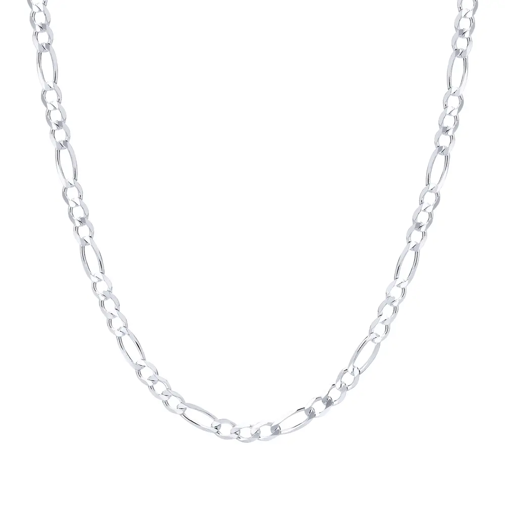Corrente Prata Masculina Figaro 60cm 3mm