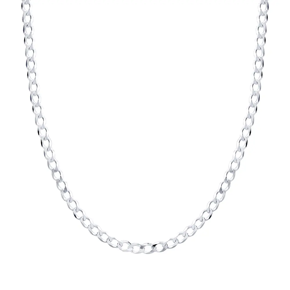 Corrente Prata Masculina Grumet 60cm 3mm