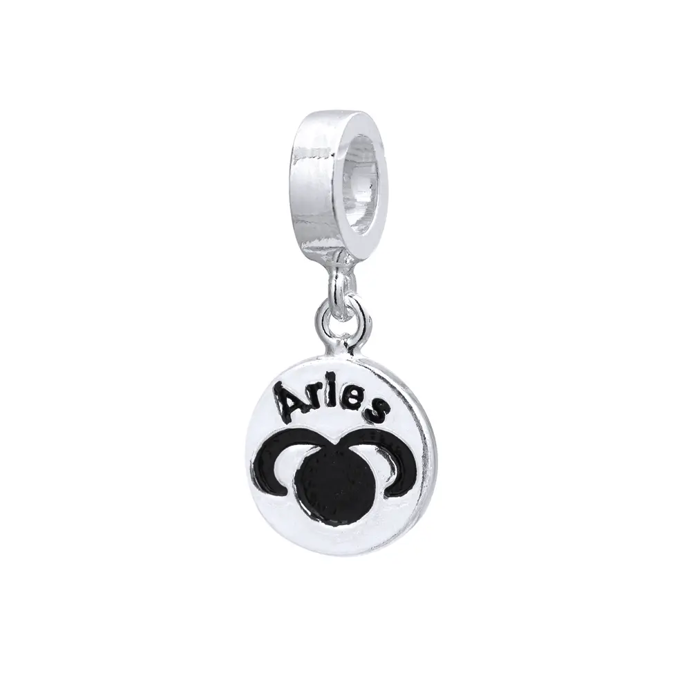 Berloque Prata Envelhecido Signo Aries