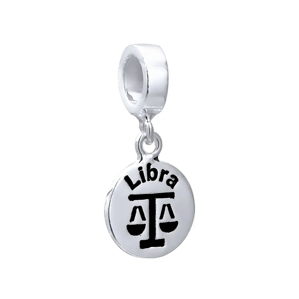 Berloque Prata Envelhecido Signo Libra