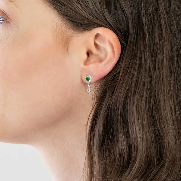 Brinco Prata Leve Flor Orquídea