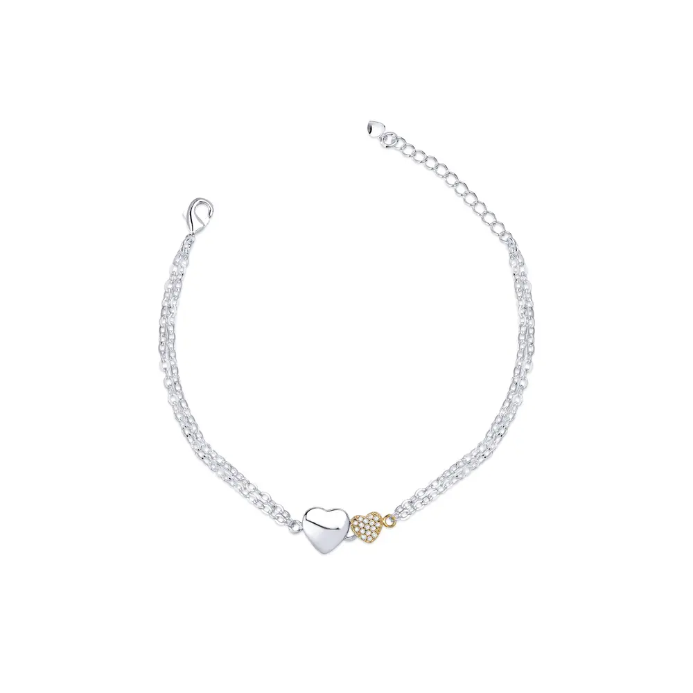 Pulseira Prata Leve Gold Sun Flor de Laranjeira