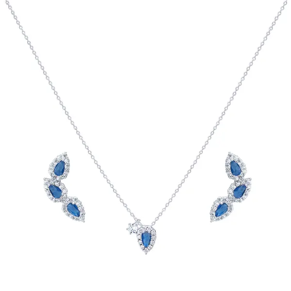 Conjunto Prata Leve Flor Amarílis