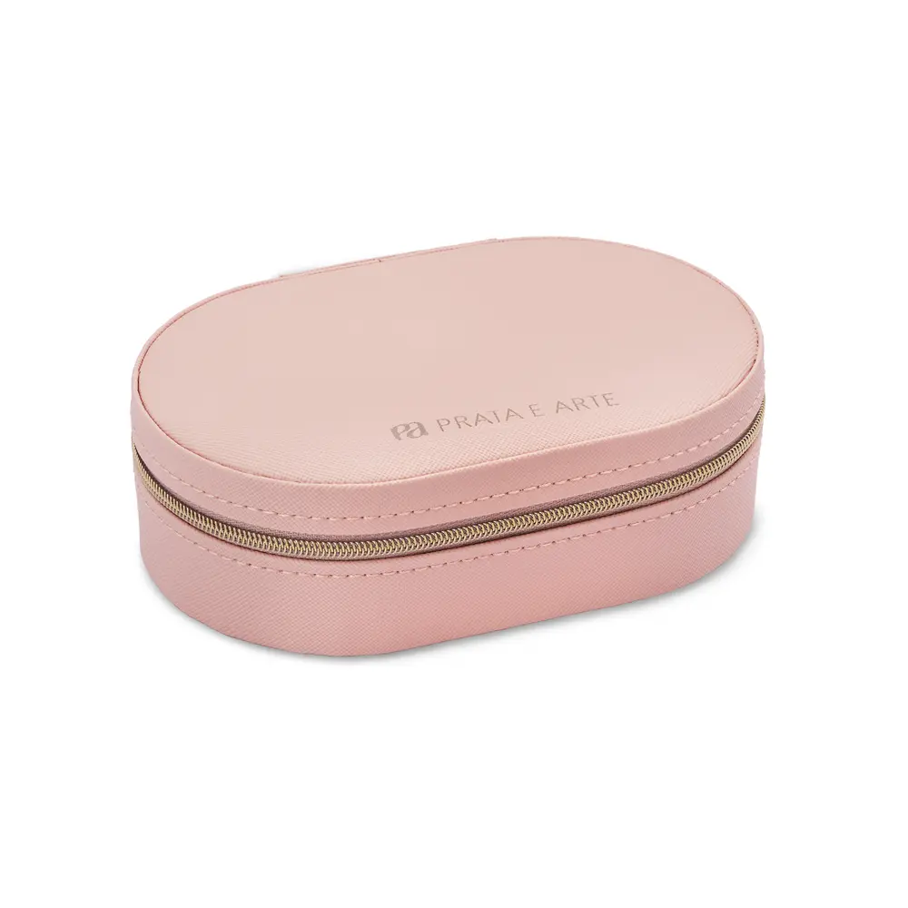Porta Joias Oval Rosa