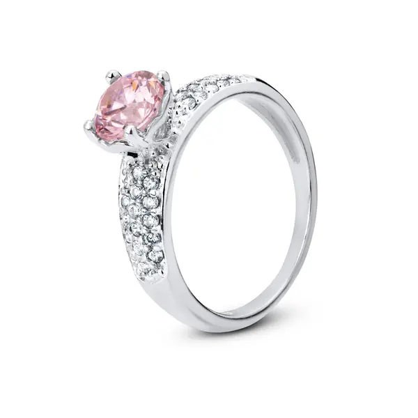 Anel Prata Solitario