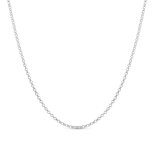 Gargantilha Prata Portuguesa 45cm 2mm