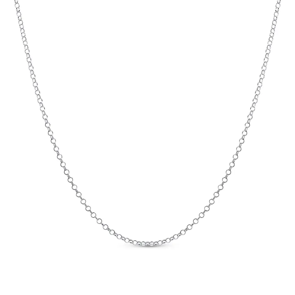 Gargantilha Prata Portuguesa 45cm 2mm