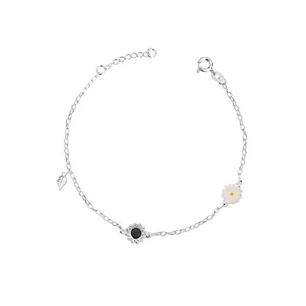 Pulseira Prata Girassol